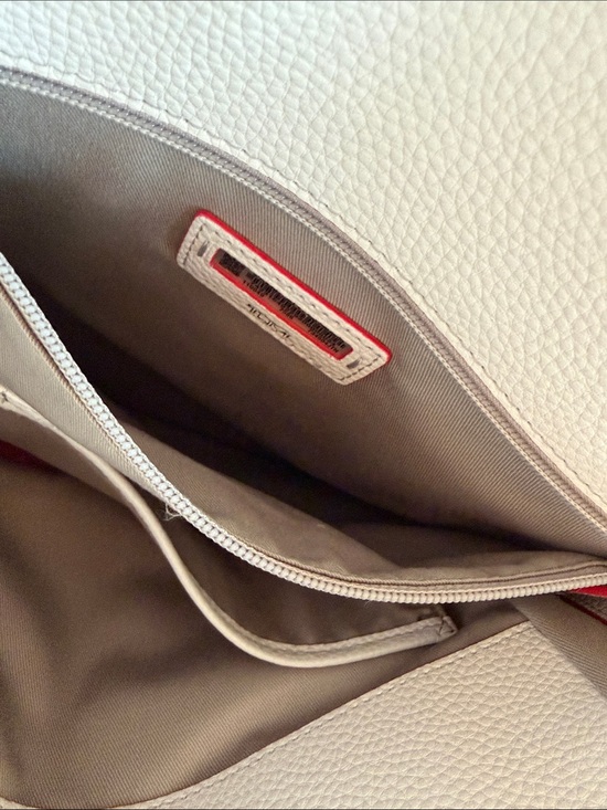 Tumi Georgica Mica Backpack in white and red